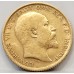 AUSTRALIA 1908 . HALF 1/2 SOVEREIGN . SYDNEY . GOLD